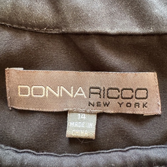 DONNA RICCO floral sleeveless dress size 14 - Picture 8 of 12